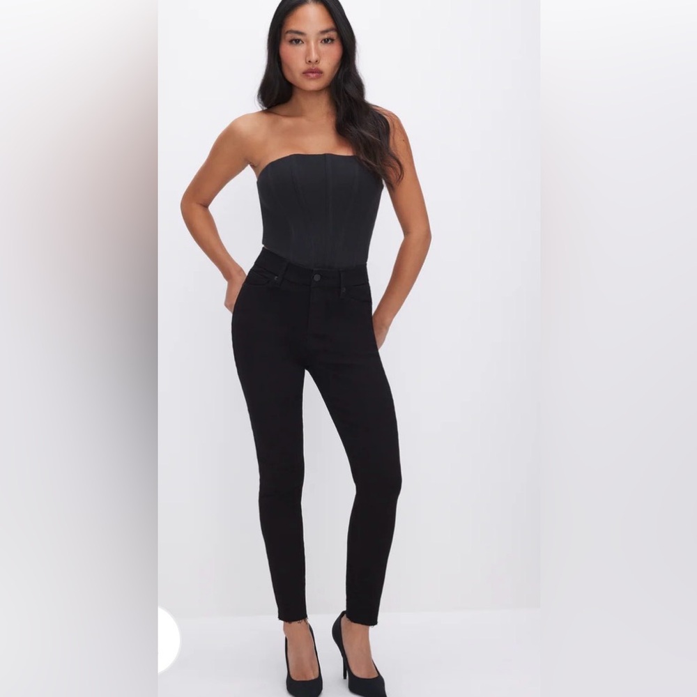 Good American Petite Black Skinny Jeans